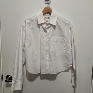 Banana Republic Classic White Button-Down Shirt